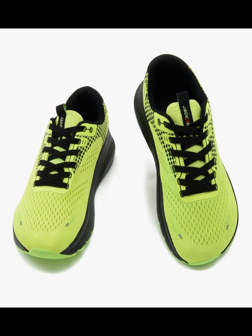 Jackshibo Men's Neon Lime Athletic Swim Shoe - Black Accents #71 - Picture 6 of 6